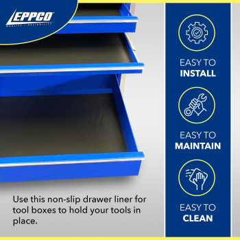 EPPCO Enterprises Tool Box Drawer Liner 24-inch Wide x 72