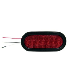 Peterson V420Kr-3 Piranha Red 3 Led Oval Stop, Turn And Tail Light Kit