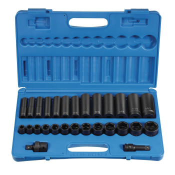 Grey Pneumatic (1328RD 1/2" Drive 28-Piece Standard/Deep Socket Set