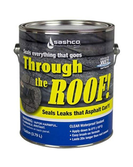 Sashco 14004 Gallon Clear Roof Sealant