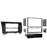 Metra 99-8220 Single/Double Din Installation Kit For 2007-2009 Toyota Tundra/Sequoia, Standard Black