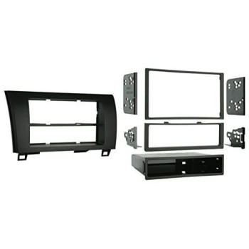 Metra 99-8220 Single/Double Din Installation Kit For 2007-2009 Toyota Tundra/Sequoia, Standard Black