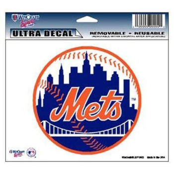 Wincraft Mlb New York Mets 14424031 Multi-Use Colored Decal, 5 X 6