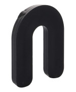 Black 1/4" x 2" Plastic Horseshoe Shims Pack of 100