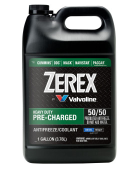 Zerex Pre-Charged Heavy Duty (Hd) 5050 Prediluted Ready-To-Use Antifreezecoolant 1 Ga