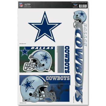 Wincraft Nfl Dallas Cowboys Ultra Decal Sheet, 11X17, Team Color