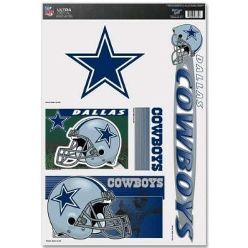 Wincraft Nfl Dallas Cowboys Ultra Decal Sheet, 11X17, Team Color