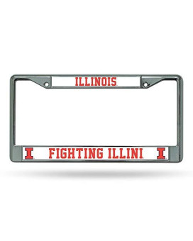 Rico Illinois Illini Chrome Frame, ( 094746036836 )