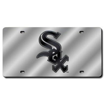 Rico Industries Lzs4101 Mlb Chicago White Sox Laser-Cut Auto Tag