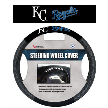 Mlb Kansas City Royals Poly-Suede Steering Wheel Cover