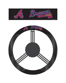 Mlb Atlanta Braves Poly-Suede Steering Wheel Cover