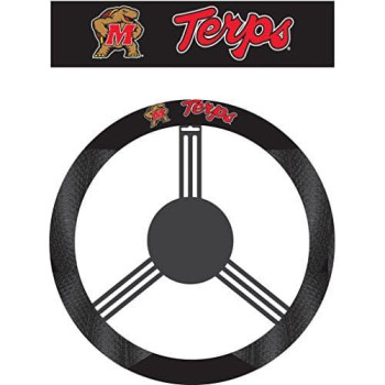 Ncaa Maryland Terps Poly-Suede Steering Wheel Cover, Maryland Terrapins