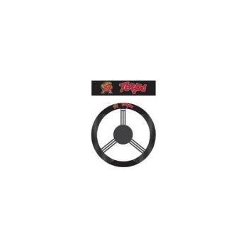 Ncaa Maryland Terps Poly-Suede Steering Wheel Cover, Maryland Terrapins