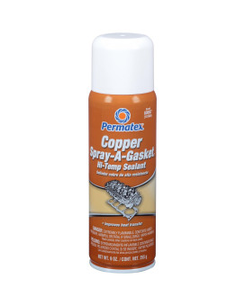 Permatex 80697-12Pk Copper Spray-A-Gasket Hi-Temp Adhesive Sealant, 9 Oz Net Aerosol Can (Pack Of 12)