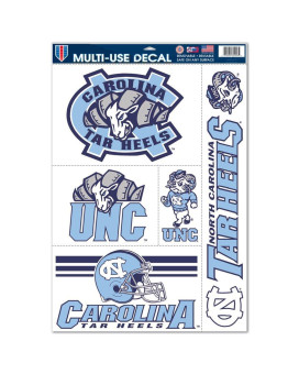 Wincraft Ncaa North Carolina Tar Heels 11X17 Multi Use Decal Team Colors One Size