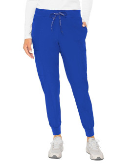 Med Couture Womens Peaches Collection Seamed Jogger Scrub Pant, Royal, X-Large Petite