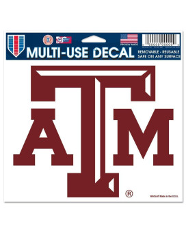 Wincraft Ncaa Texas A&M University 21792091 Multi-Use Colored Decal, 5 X 6