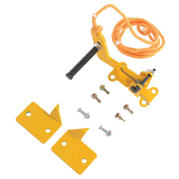 Vestil DR-LOCK Automatic Overhead Door Lock with Painted Finish, Heavy Duty Welded Steel, Yellow