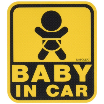 Safety Sign Baby In Car Window Sticker In The Pasting Special Sucker Sf-19