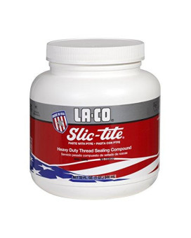 La-Co 42013 Slic-Tite Premium Thread Sealant Paste With Ptfe, -50 To 500 Degree F Temperature, 1 Qt