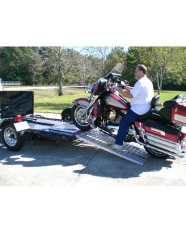 Five Star Aluminum Ramp 4 Ft. Usa - Motorcycles On To Trailers - 5244 Mcdr Ramp