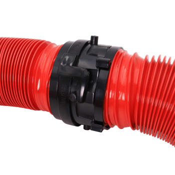 Valterra D04-0113 EZ Coupler 10' RV Extension Hose, Red