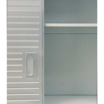 Seville Classics Wall Cabinet Storage, 24" W x 12" D x 28" H, Granite Gray