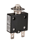 NTE Electronics R58-10A Series R58 Thermal Circuit Breaker, 250" Quick Connect Terminal, 1.35 Ohms Resistance, 10 Amp