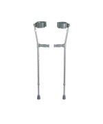 Drive Medical Forearm Crutch, Gray, Adult (1-Pair)