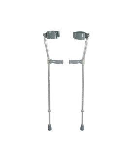 Drive Medical Forearm Crutch, Gray, Adult (1-Pair)