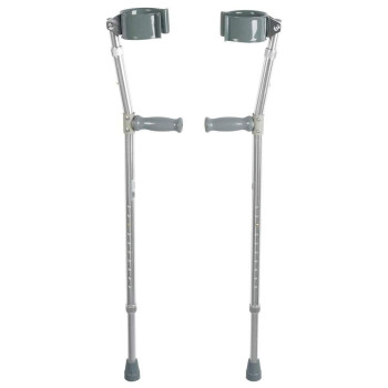 Drive Medical Forearm Crutch, Gray, Adult (1-Pair)