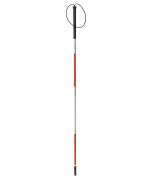 Drive Medical Deluxe Folding Blind Cane, Reflective Red