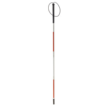 Drive Medical Deluxe Folding Blind Cane, Reflective Red