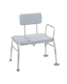 Drive Medical 12005KD-1 Padded Shower Seat Chair, Gray