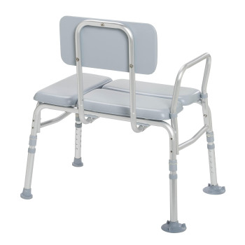 Drive Medical 12005KD-1 Padded Shower Seat Chair, Gray