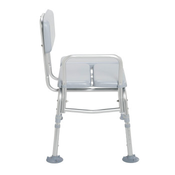 Drive Medical 12005KD-1 Padded Shower Seat Chair, Gray