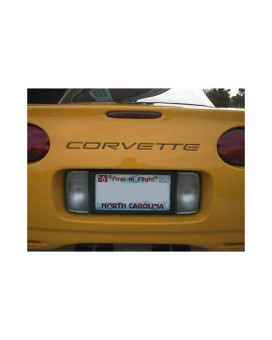 Rear Bumper Vinyl Inlay Decal - C5 Corvette 97-04 - (Color: Flat Black)