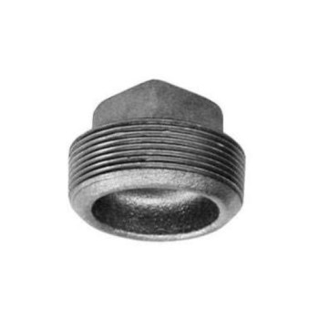 Pipe Fitting Plug Black 2-In.