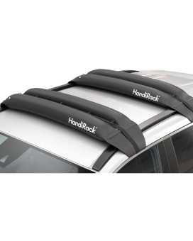 Handiworld Hrack Handirack Universal Car Roof Rack Quick Fit Heavy-Duty Roof Bars (Black)