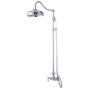 Kingston Brass CCK6171 Vintage Shower Combination, Polished Chrome