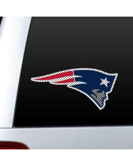 Fremont Die Nfl New England Patriots Window Film, Large: 12, Team Colors