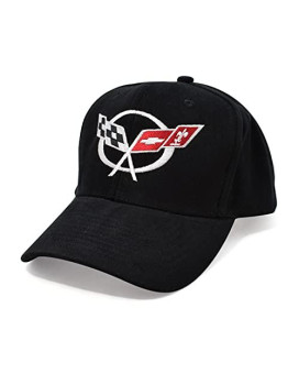 Corvette C5 Logo Black Baseball Cap