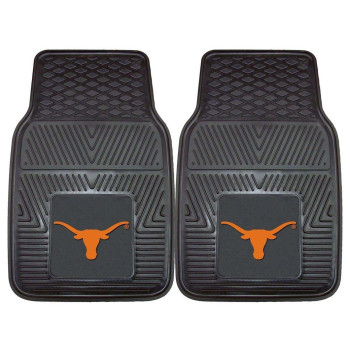 Fanmats Texas Longhorns Heavy Duty 2-Piece Vinyl Car Mats