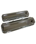 1968-97 Compatible/Replacement For Ford Big Block 429-460 Steel Valve Covers - Chrome