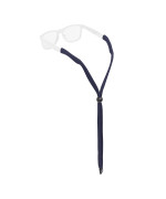 Chums Original Cotton Retainer - Unisex Eyewear Keeper for Sunglasses & Glasses - Adjustable Fit, Washable & Made in USA (Standard-End, Navy),One Size,Petrel S54