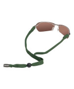 Chums Classic Eyewear Polyester Retainer - Unisex Sunglass Adjustable Fabric Lanyard (Olive)
