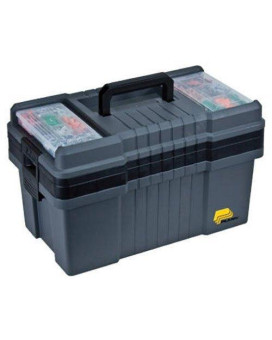 Plano 823-003 Contractor Grade Po Series 22" Tool Box, Graphite Gray with Black Handles & Latches