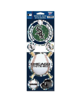 Wincraft Mlb Chicago White Sox Prismatic Stickers Team Color One Size