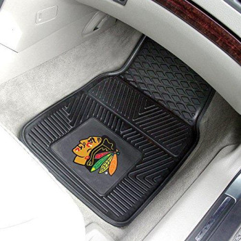 Fanmats Nhl Chicago Blackhawks 2-Pc Vinyl Heavy Duty Car Mat , 18X27