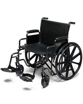 Everest & Jennings Traveler HD Bariatric Wheelchair, 500 lb. Weight Capacity, 22" Wide Seat